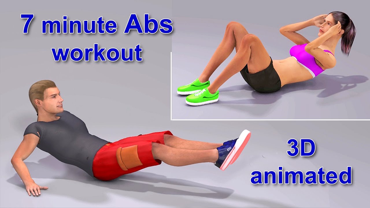 7 minute HIIT Abs & Core workout at home